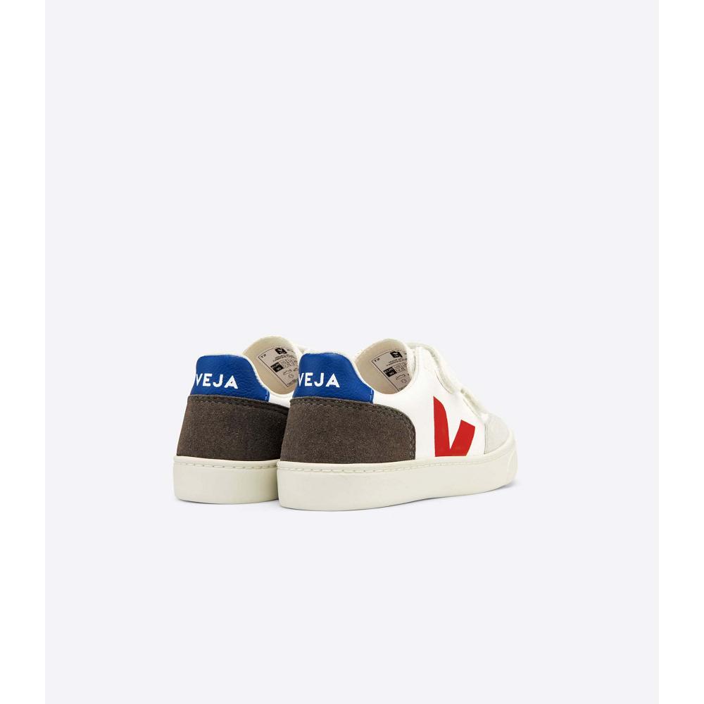 Veja V-12 CHROMEFREE Sneakers Kinderen White/Grey | BE 887PJJ